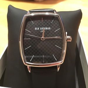 Ben Sherman Accessories - BEN SHERMAN Men's Tank Watch with Leather Strap Ben Sherman Accessories - BEN SHERMAN Men's Tank Watch with Leather Strap